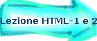 Lezione HTML-1 e 2